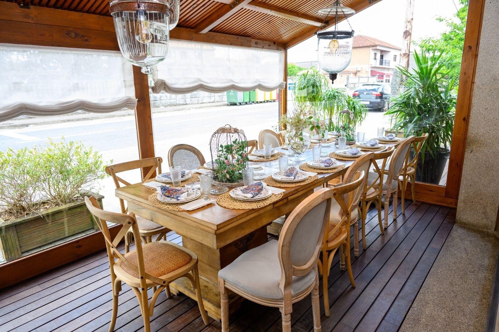 Terraza exterior acristalada
